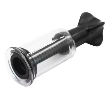 Twist & Shout Nipple Suckers (Rotary Screw Style Vacuum Suction Cylinder) Black, White & Red