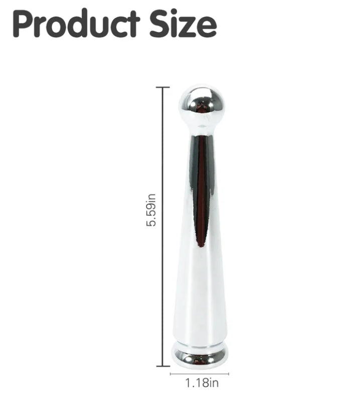 The Little Dipper Mini Metal Vibrator Massage Wand - Cordless / Rechargeable