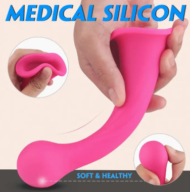 The Pink Pawn G-Spot Suction Cup Base Vibrator Massage Wand - Cordless Remote Control / Rechargeable