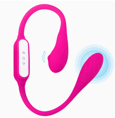 Double Trouble Dual Head Double Ended Pink Couples Vibrator - Cordless / Rechargeable