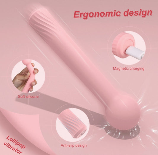 Carly Pink Lollipop Vibrator G Spot Anal - Cordless / Rechargeable