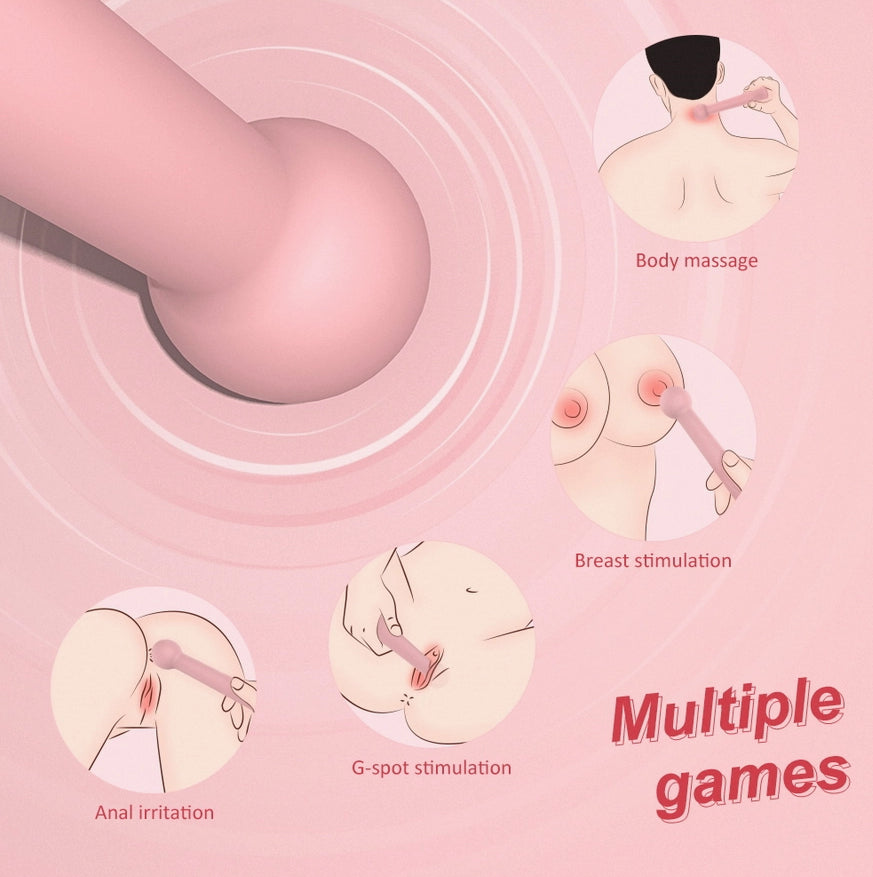 Carly Pink Lollipop Vibrator G Spot Anal - Cordless / Rechargeable