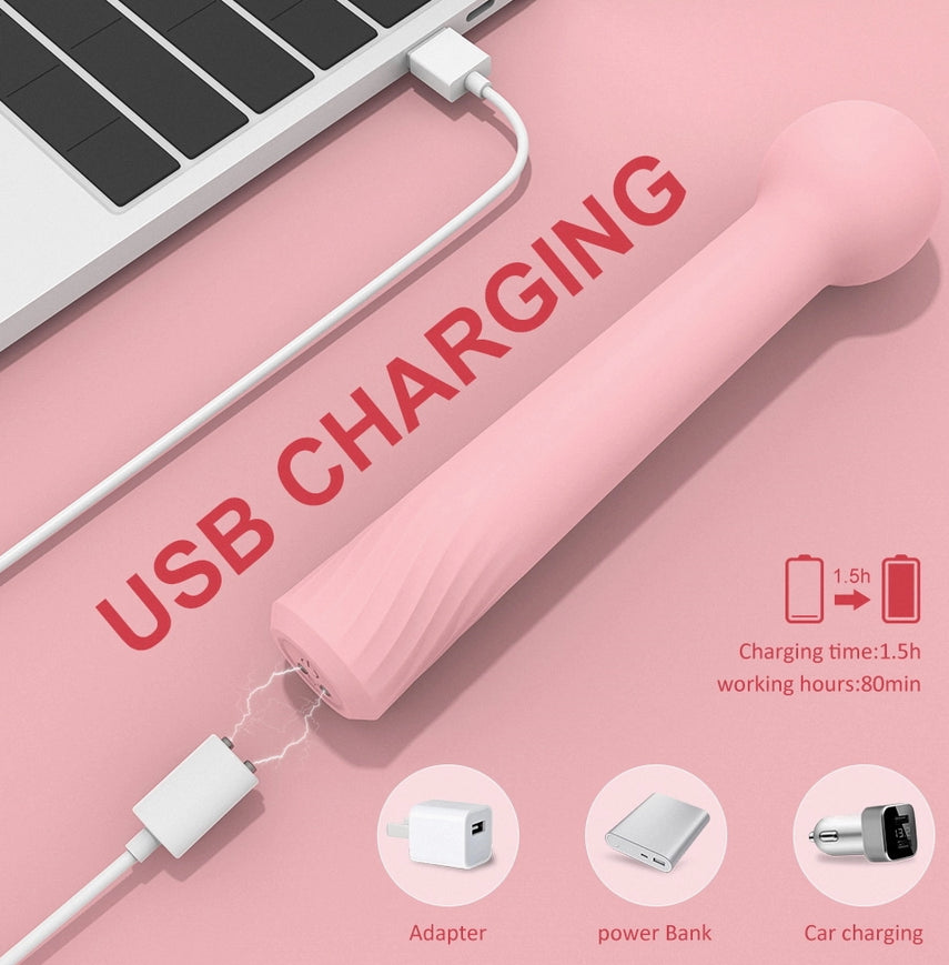 Carly Pink Lollipop Vibrator G Spot Anal - Cordless / Rechargeable