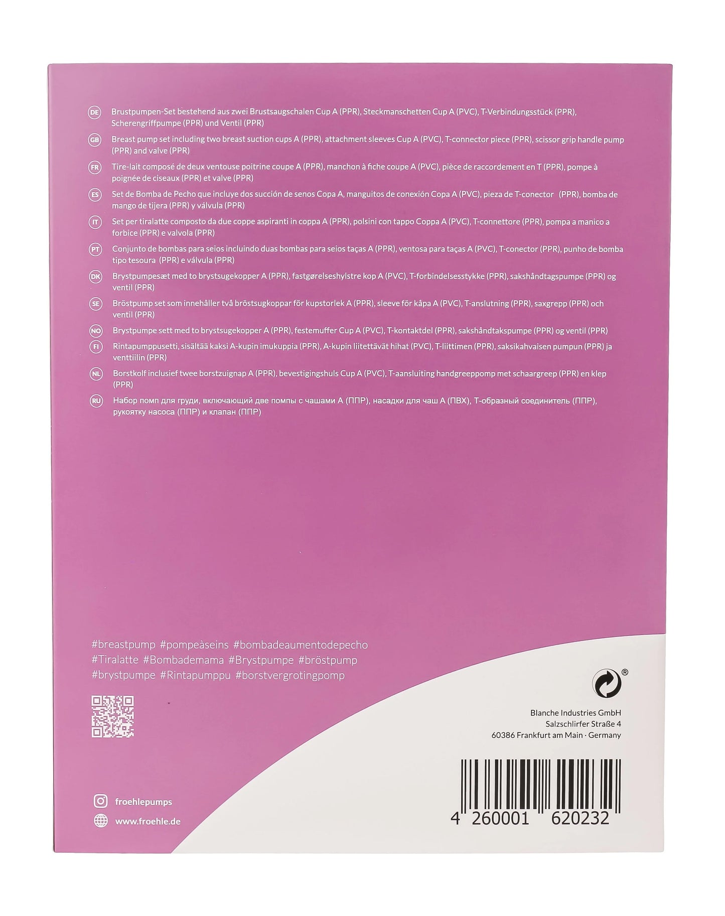 Frohle Froehle Breast Pump Kit (Cup Size A) BP005