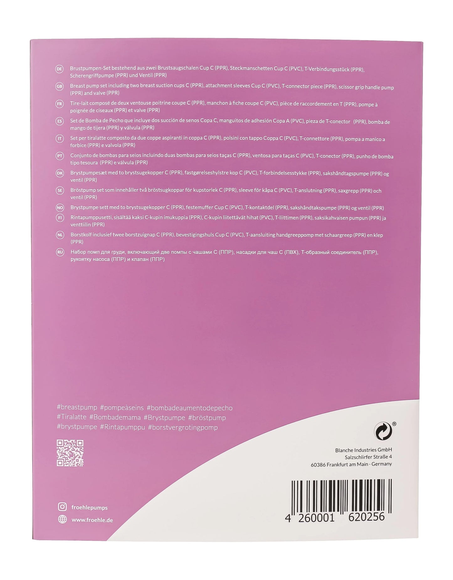 Frohle Breast Pump Kit (Cup Size C) BP007