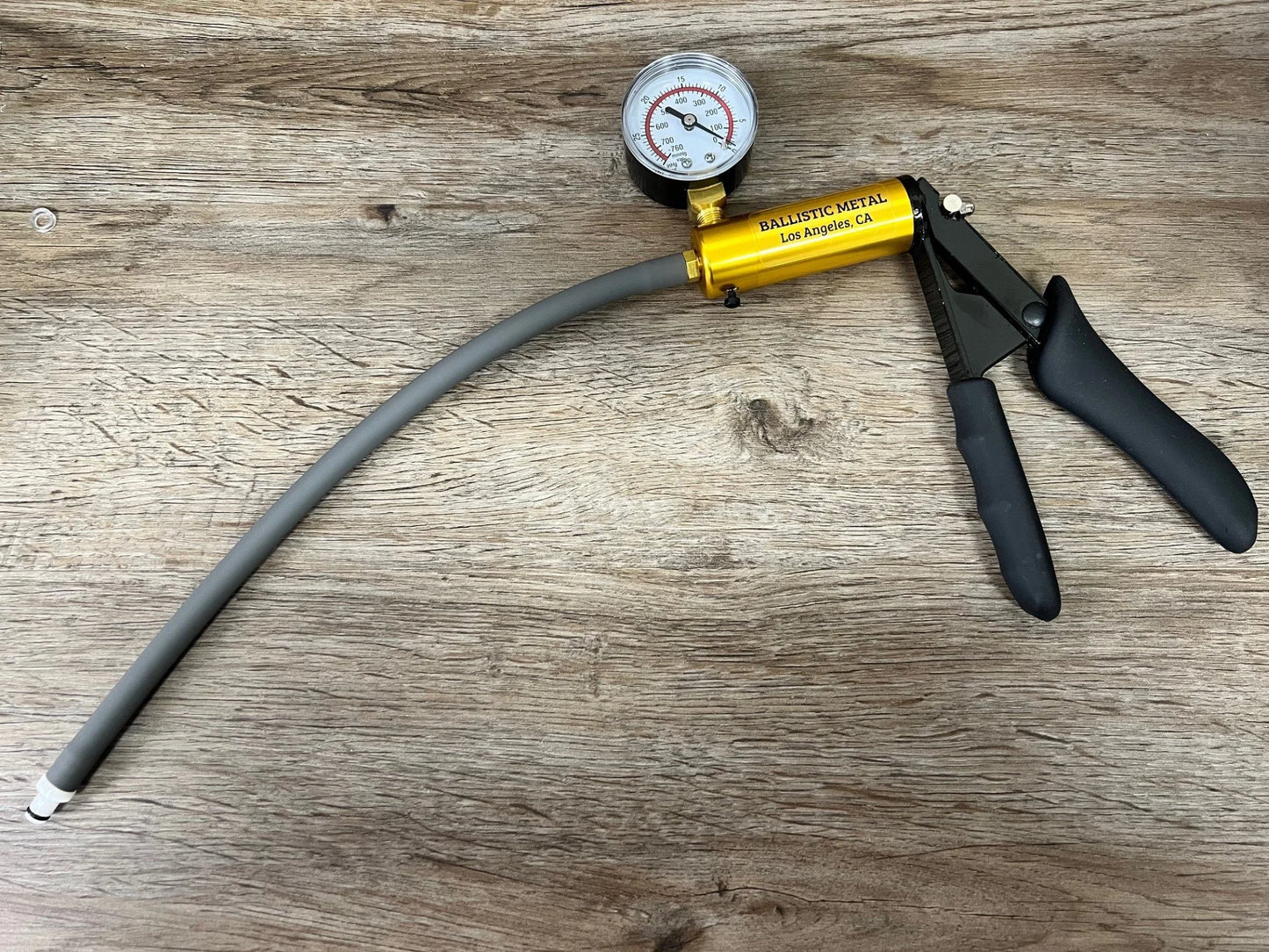 Deluxe Pistol Pump Handle with Vacuum Pressure Gauge for Penis, Pussy, Breast, Nipple, Clit